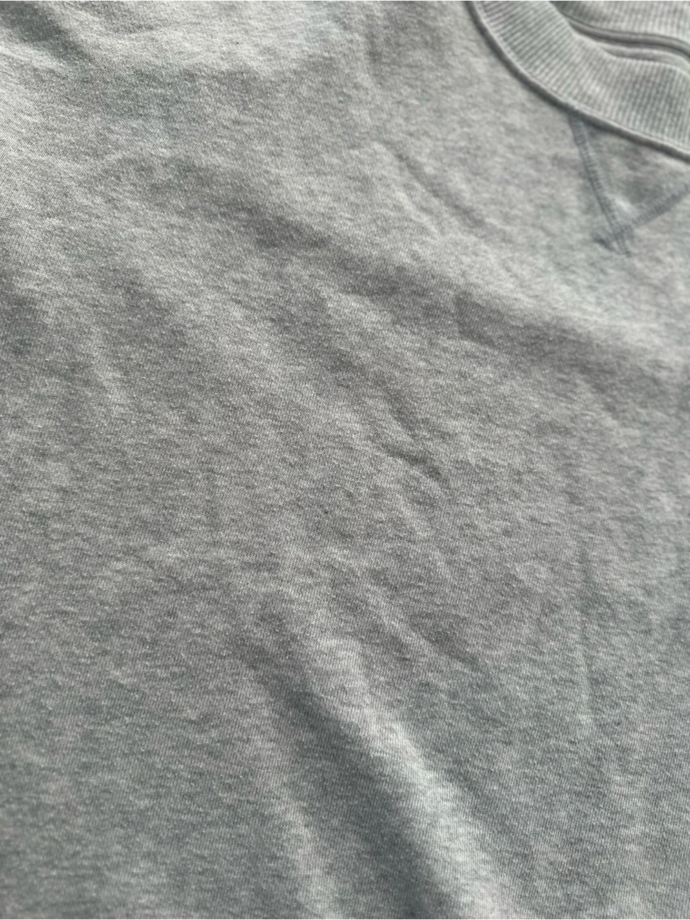 Aeire Gray Crewneck Sweater Relaxed Fit Lightweight Knit Pullover Side Slits Med - Picture 10 of 16